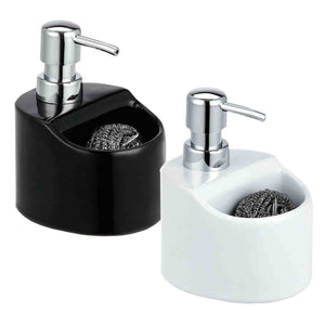 Home Basics Soap Dispenser with Sponge Holder - Assorted Colors