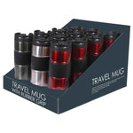 Load image into Gallery viewer, Home Basics Stainless Steel Travel Mug with Rubber Grip - Assorted Colors
