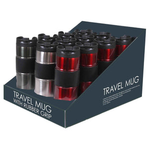 Stainless Steel Travel Mug with Silicon Grip