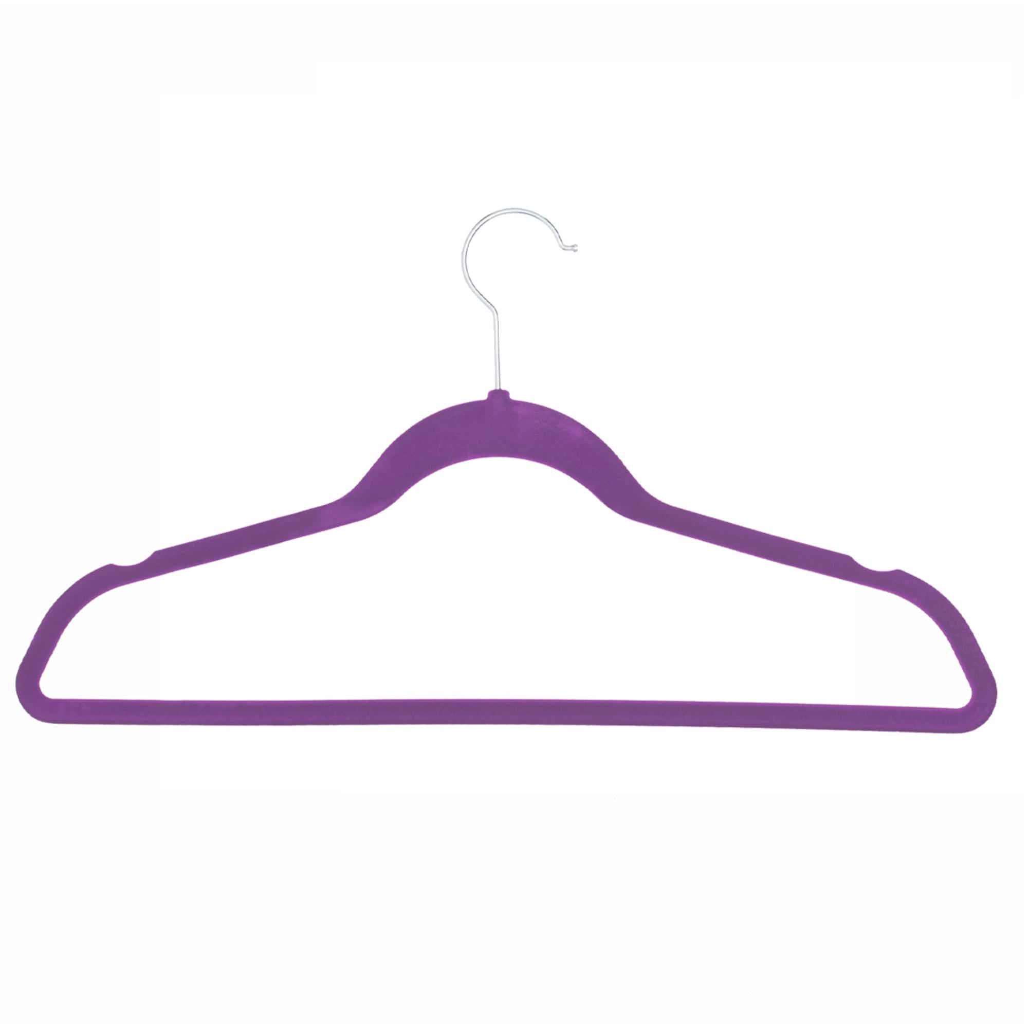 Home Basics Velvet Hangers, (Pack of 10), Purple $4.00 EACH, CASE PACK OF 12