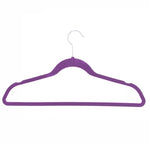 Load image into Gallery viewer, Home Basics Velvet Hangers, (Pack of 10), Purple $4.00 EACH, CASE PACK OF 12
