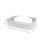 Load image into Gallery viewer, Home Basics Frosted Rubberized Plastic Soap Dish $2.50 EACH, CASE PACK OF 12

