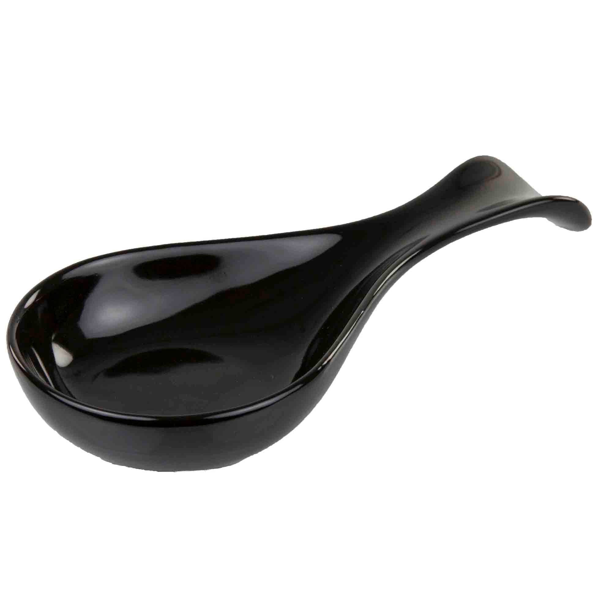 Home Basics Ceramic Spoon Rest, Black $4.00 EACH, CASE PACK OF 12