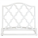 Load image into Gallery viewer, Home Basics Lattice Collection Cast Iron Non-Skid Reading Rest Cookbook Holder, White $15 EACH, CASE PACK OF 4
