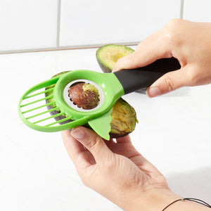 Home Basics 3-in-1 Avocado Slicer, Green $2.00 EACH, CASE PACK OF 24