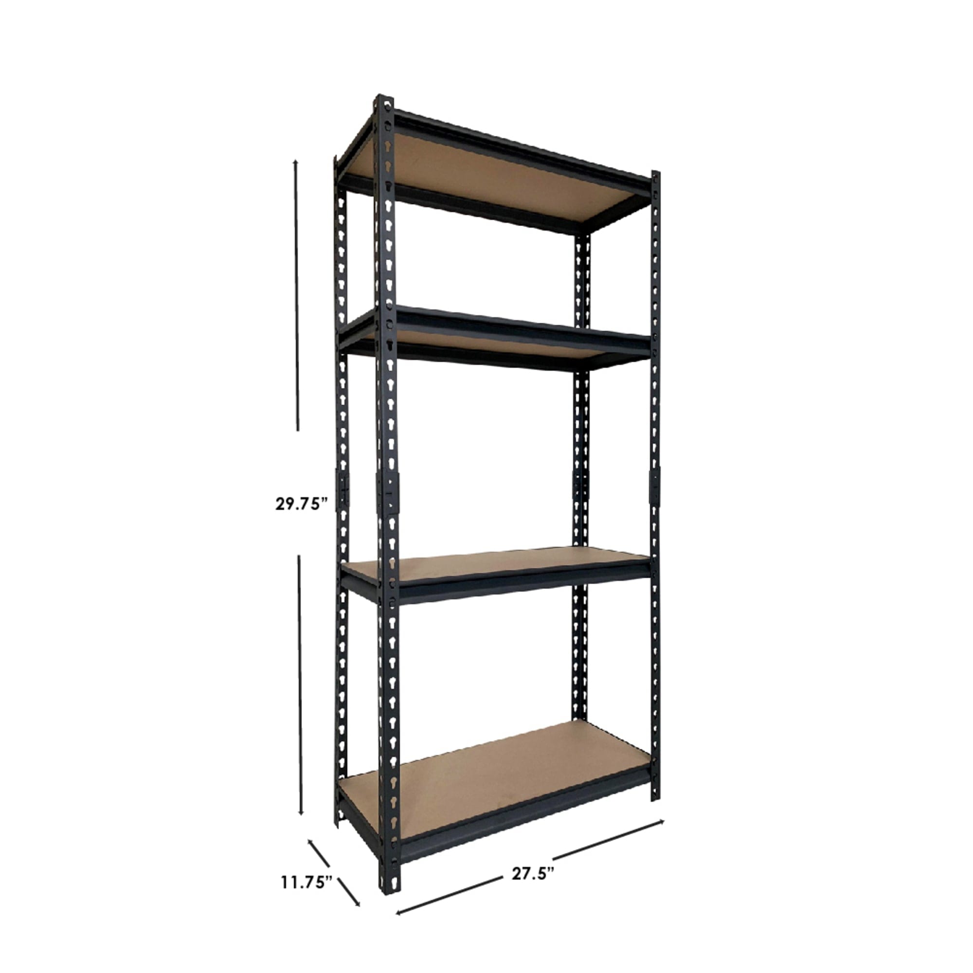Home Basics Quick Assembly 4 Tier Heavy Duty Shelf, (25" x 59"), Black
 $60.00 EACH, CASE PACK OF 1