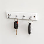 Load image into Gallery viewer, Home Basics 4 Hook Wall Mounted Key Rack, White $4.00 EACH, CASE PACK OF 12
