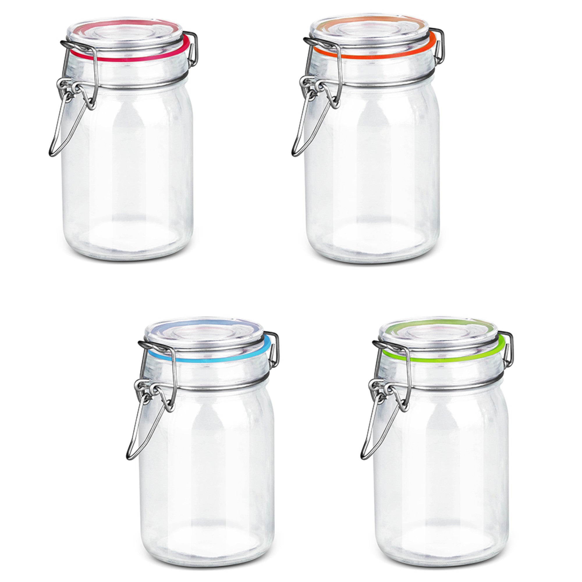 Home Basics Mini Glass Canister - Assorted Colors