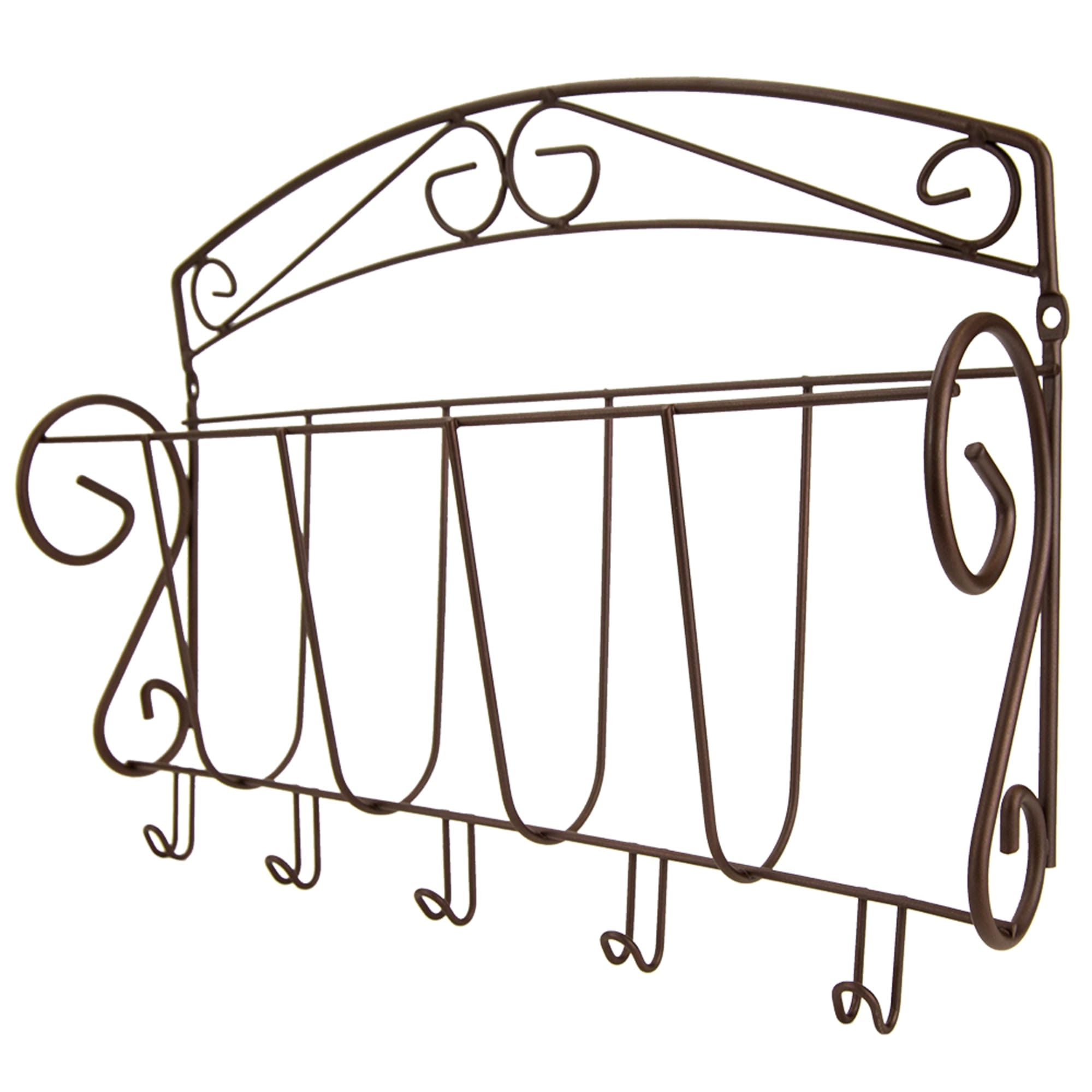 Home Basics Steel Letter Rack With Key Hooks, Bronze $10.00 EACH, CASE PACK OF 12