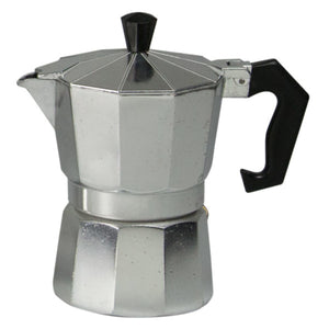 Home Basics 3-Cup Demitasse Aluminum Stovetop Espresso Maker, Grey $6.50 EACH, CASE PACK OF 12