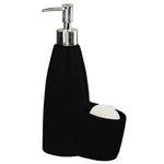 Load image into Gallery viewer, Home Basics Tall Ceramic Soap Dispenser with Sponge - Assorted Colors
