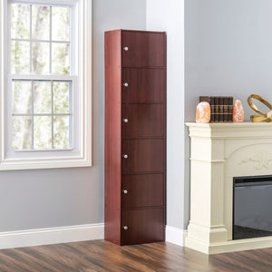 Home Basics 6 Cube Cabinet, Mahogany $80.00 EACH, CASE PACK OF 1