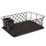 Load image into Gallery viewer, Home Basics 3 Piece Decorative Wire Steel Dish Rack, Bronze $15.00 EACH, CASE PACK OF 6

