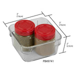 Load image into Gallery viewer, Home Basics 3&quot; x 3&quot; x 2&quot; Plastic Drawer Organizer with Rubber Liner $1.00 EACH, CASE PACK OF 24
