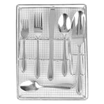 Load image into Gallery viewer, Home Basics 22 Piece Stainless Steel Flatware Entertaining Set with Cutlery Tray, Silver $12.00 EACH, CASE PACK OF 12
