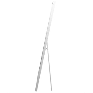 Home Basics 11” x 58” Easel Back Full Length Mirror with MDF Frame, Silver $20 EACH, CASE PACK OF 4