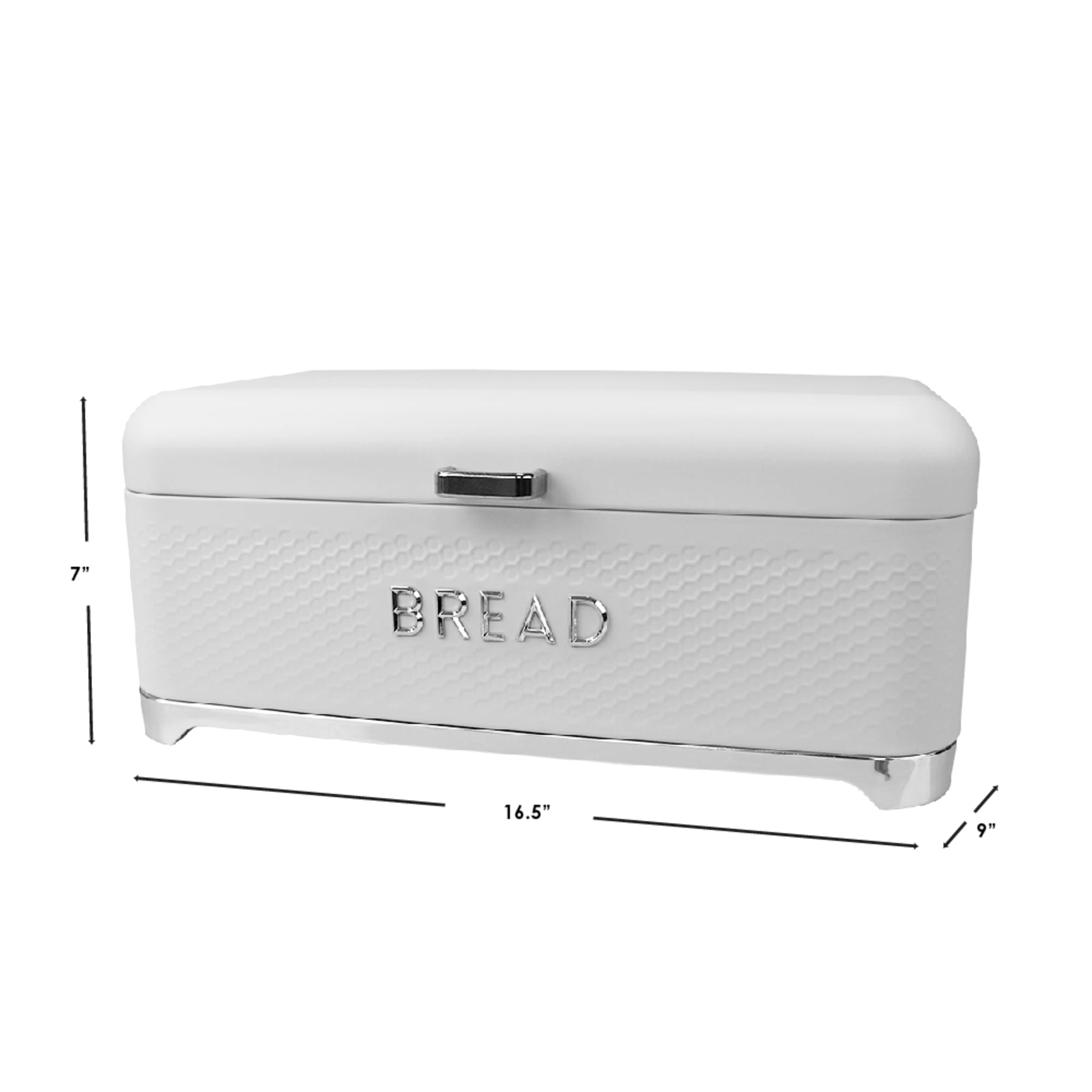 Michael Graves Design Soho Swing Up Lid Tin Bread Box, White $25.00 EACH, CASE PACK OF 4