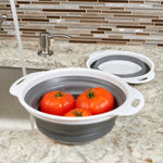 Load image into Gallery viewer, Home Basics 2 Piece Nesting Collapsible Silicone  Colander $5.00 EACH, CASE PACK OF 24
