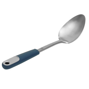 Michael Graves Design Comfortable Grip Stainless Steel Solid Spoon, Indigo $4.00 EACH, CASE PACK OF 24