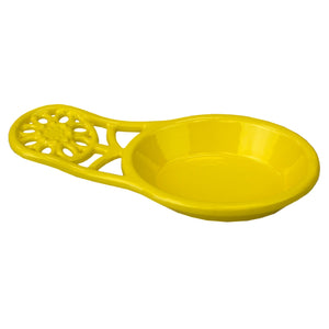 Home Basics Sunflower Heavy Weight Cast Iron Spoon Rest, Yellow $4.00 EACH, CASE PACK OF 6