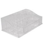 Load image into Gallery viewer, Home Basics Deluxe Large Shatter-Resistant Plastic Mult-Compartment Cosmetic Organizer with Easy Open Drawer, Clear $10.00 EACH, CASE PACK OF 12
