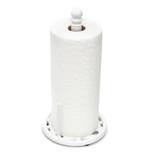 Home Basics Weave Freestanding Cast Iron Paper Towel Holder with Dispensing Side Bar, White
 $10.00 EACH, CASE PACK OF 3