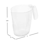 Load image into Gallery viewer, Home Basics 1000 ml Plastic Measuring Cup with Raised Measurement Markings, Clear $1.50 EACH, CASE PACK OF 24
