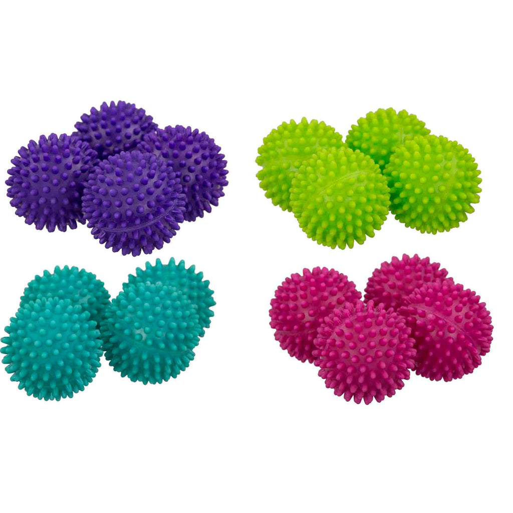 Home Basics Brights Collection Dryer Balls, (Pack of 4) - Assorted Colors