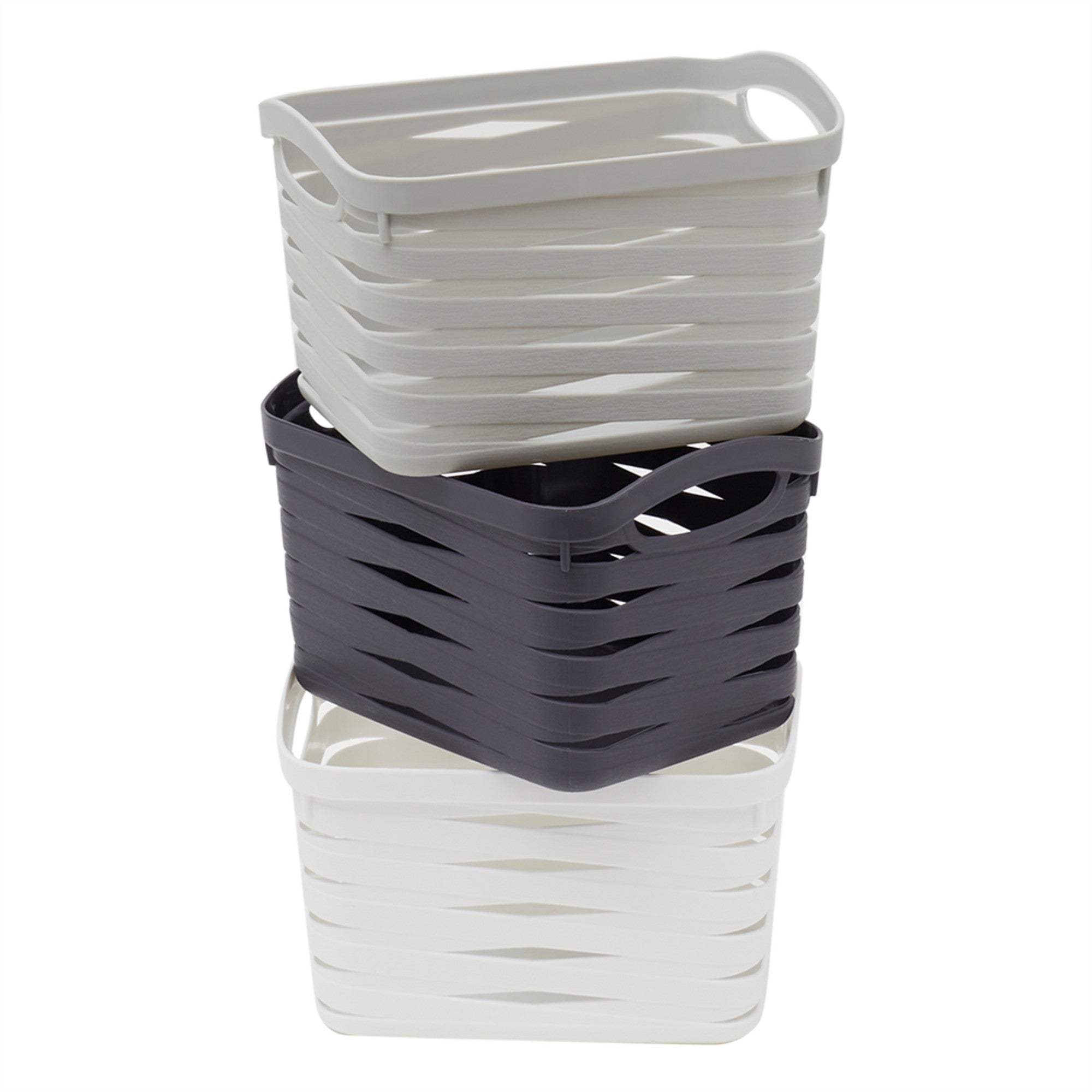 Home Basics Avaris Small Plastic Storage Basket - Assorted Colors