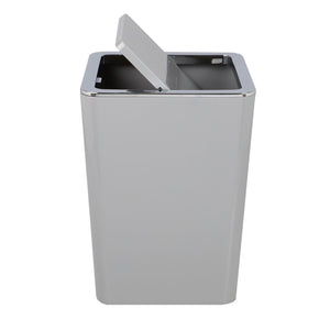 Home Basics Skylar Swing Top 3 Liter ABS Plastic Waste Bin, Grey $10.00 EACH, CASE PACK OF 4