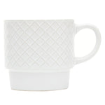 Load image into Gallery viewer, Home Basics Embossed Weave 4 Piece Stackable Mug Set with Stand
 $10.00 EACH, CASE PACK OF 6
