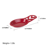 Load image into Gallery viewer, Home Basics Chevron Collection Cast Iron Spoon Rest, Red $5.00 EACH, CASE PACK OF 6
