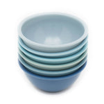 Load image into Gallery viewer, Home Basics Set of 6, Plastic 8 oz. Stacking Pinch Bowl Set, Blue - Multicolored
