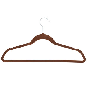 Home Basics 10-Piece Velvet Hangers, Brown $4.00 EACH, CASE PACK OF 12