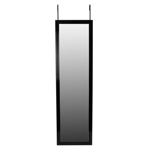 Home Basics Over The Door Mirror, Black $12.00 EACH, CASE PACK OF 6