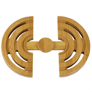 Michael Graves Design Expandable Slatted Round Bamboo Trivet, Natural $7 EACH, CASE PACK OF 6