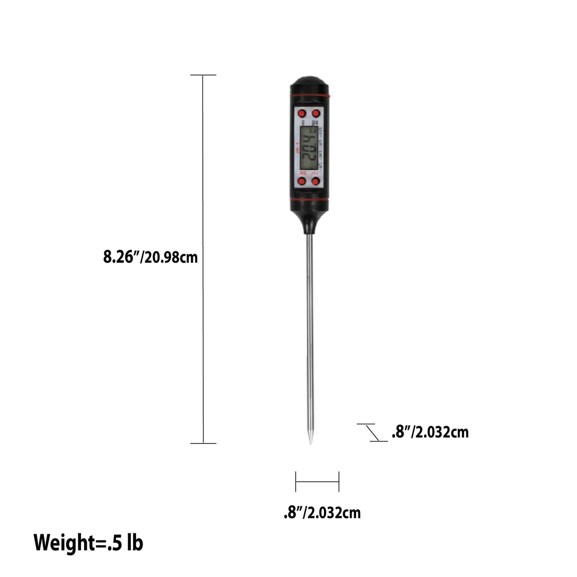 Home Basics Digital Cooking Thermometer, Black $3.00 EACH, CASE PACK OF 24