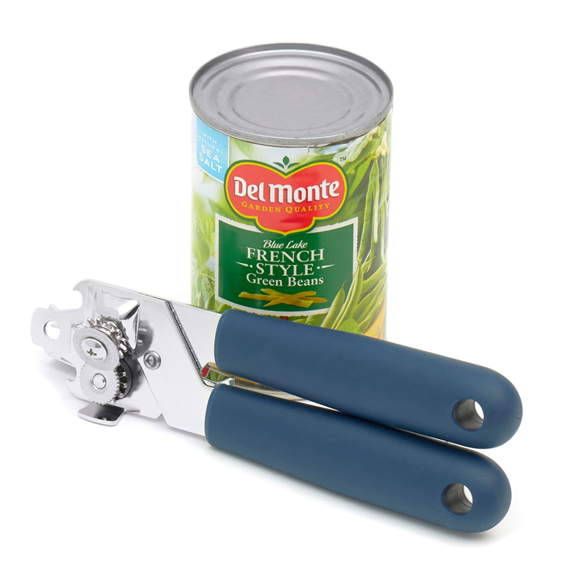 Michael Graves Design Comfortable Grip Stainless Steel Can Opener, Indigo $6.00 EACH, CASE PACK OF 24
