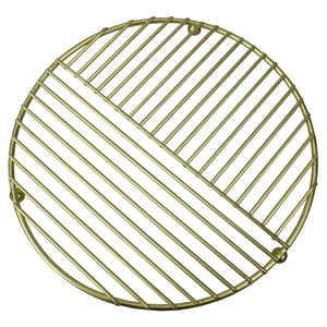 Home Basics Halo Round Steel Trivet, Gold $3.00 EACH, CASE PACK OF 12