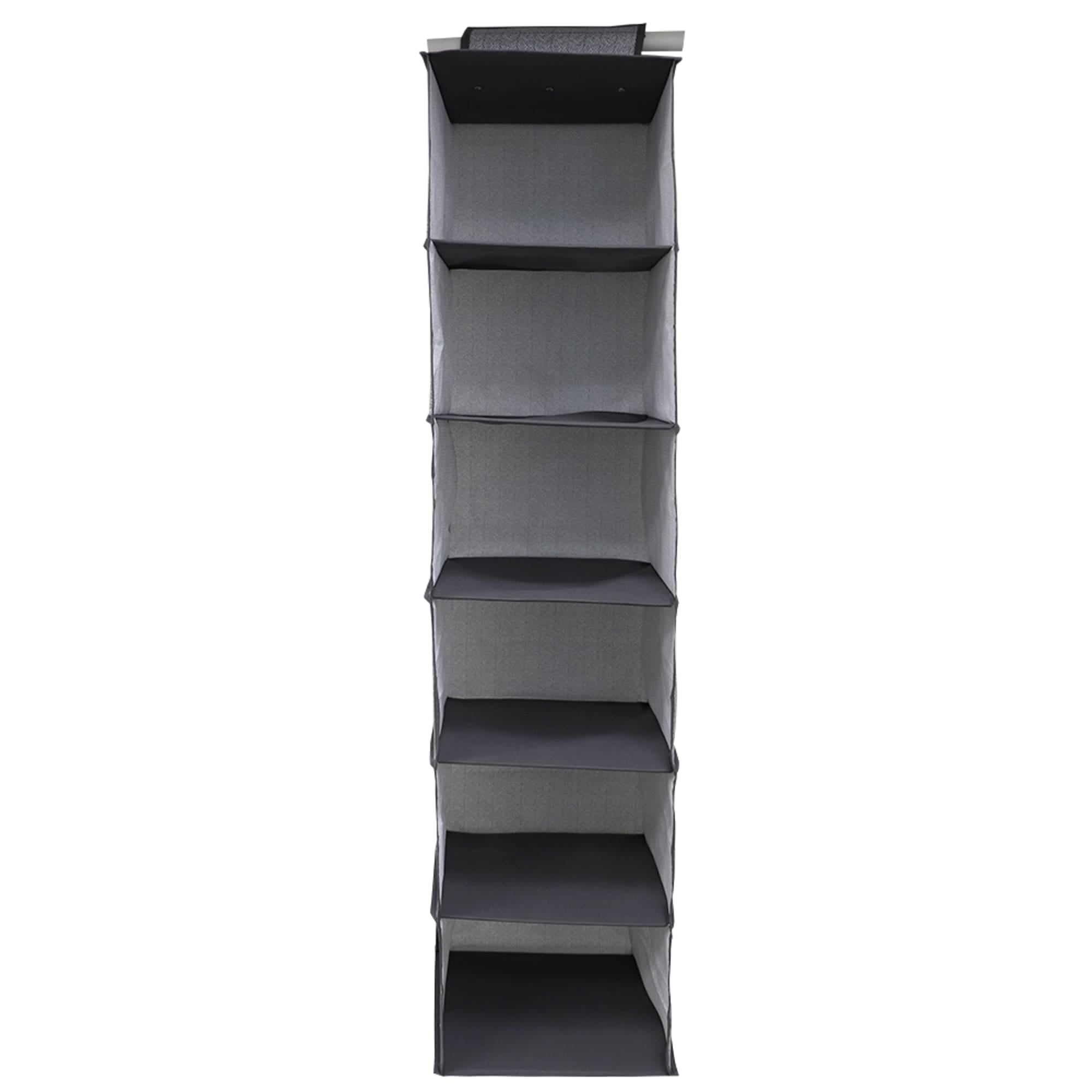 Home Basics Herringbone 6 Shelf Non-woven Hanging Closet Organizer, Grey $5.00 EACH, CASE PACK OF 12