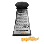 Load image into Gallery viewer, Home Basics 4-Sided Cheese Grater With Rubber Grip, Black $4.00 EACH, CASE PACK OF 24
