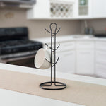 Load image into Gallery viewer, Home Basics Wire Collection 6 Hook Mug Tree, Black $5.00 EACH, CASE PACK OF 12
