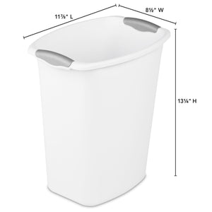 Sterilite 3 Gallon/11.4 Liter Wastebasket White $5.00 EACH, CASE PACK OF 6