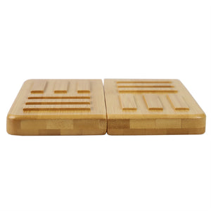 Michael Graves Design Expandable Linear Grooved Square Bamboo Trivet, Natural $7.00 EACH, CASE PACK OF 6