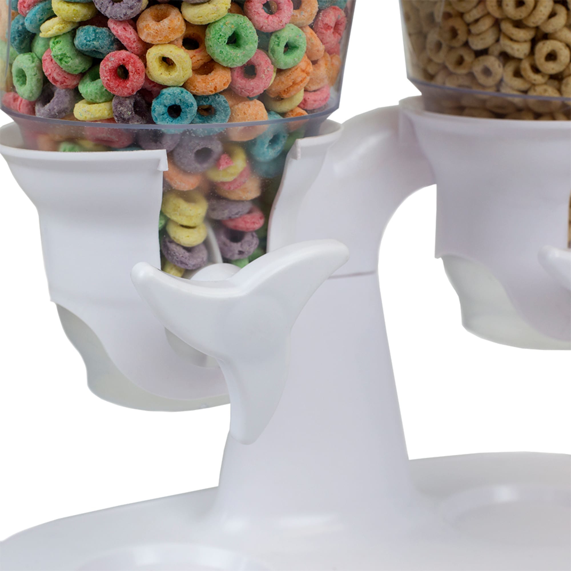 Home Basics Double Cereal Dispenser, White $12.00 EACH, CASE PACK OF 6