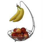 Load image into Gallery viewer, Home Basics Simplicity Open Steel Wire Fruit Bowl with Detachable Banana Hanger $10.00 EACH, CASE PACK OF 6
