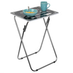 Load image into Gallery viewer, Home Basics Bon Appetit Multi-Purpose Folding Table, Black $15.00 EACH, CASE PACK OF 6
