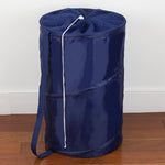 Load image into Gallery viewer, Home Basics Collapsible Nylon Hamper with Carrying Strap - Assorted Colors
