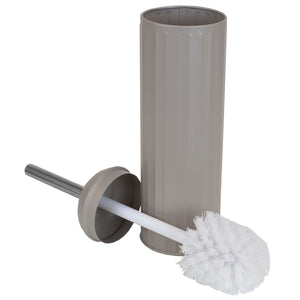 Home Basics Modern Chic Splash-Proof Toilet Brush With Hygienic Holder, Tan $5 EACH, CASE PACK OF 12