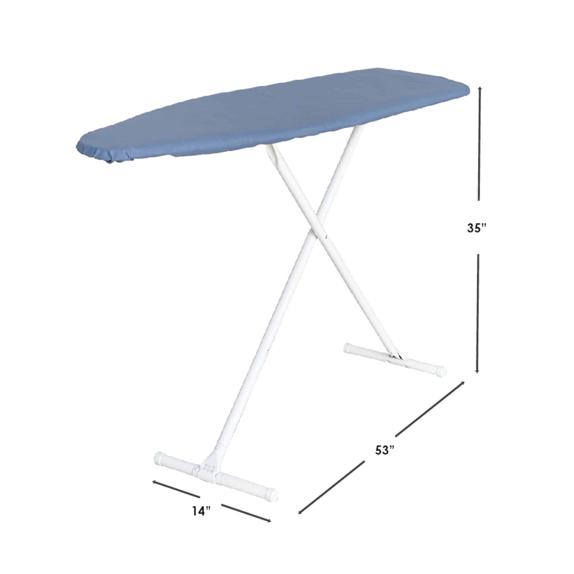 Seymour Home Products Adjustable Height, Freestanding T-Leg Ironing Board, Solid Blue $25 EACH, CASE PACK OF 1